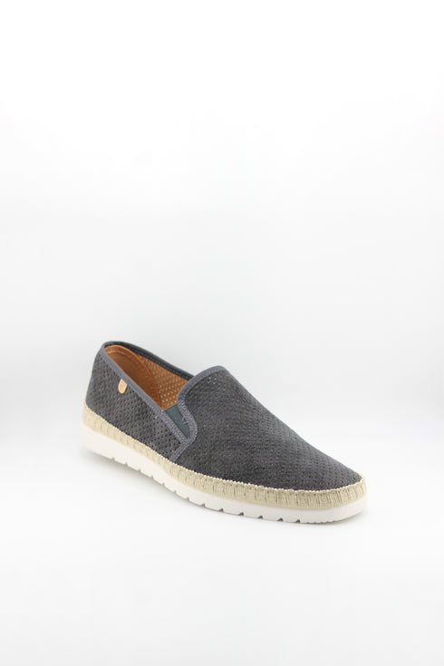 Verbenas Men Textured Slip-On Espadrille Loafers